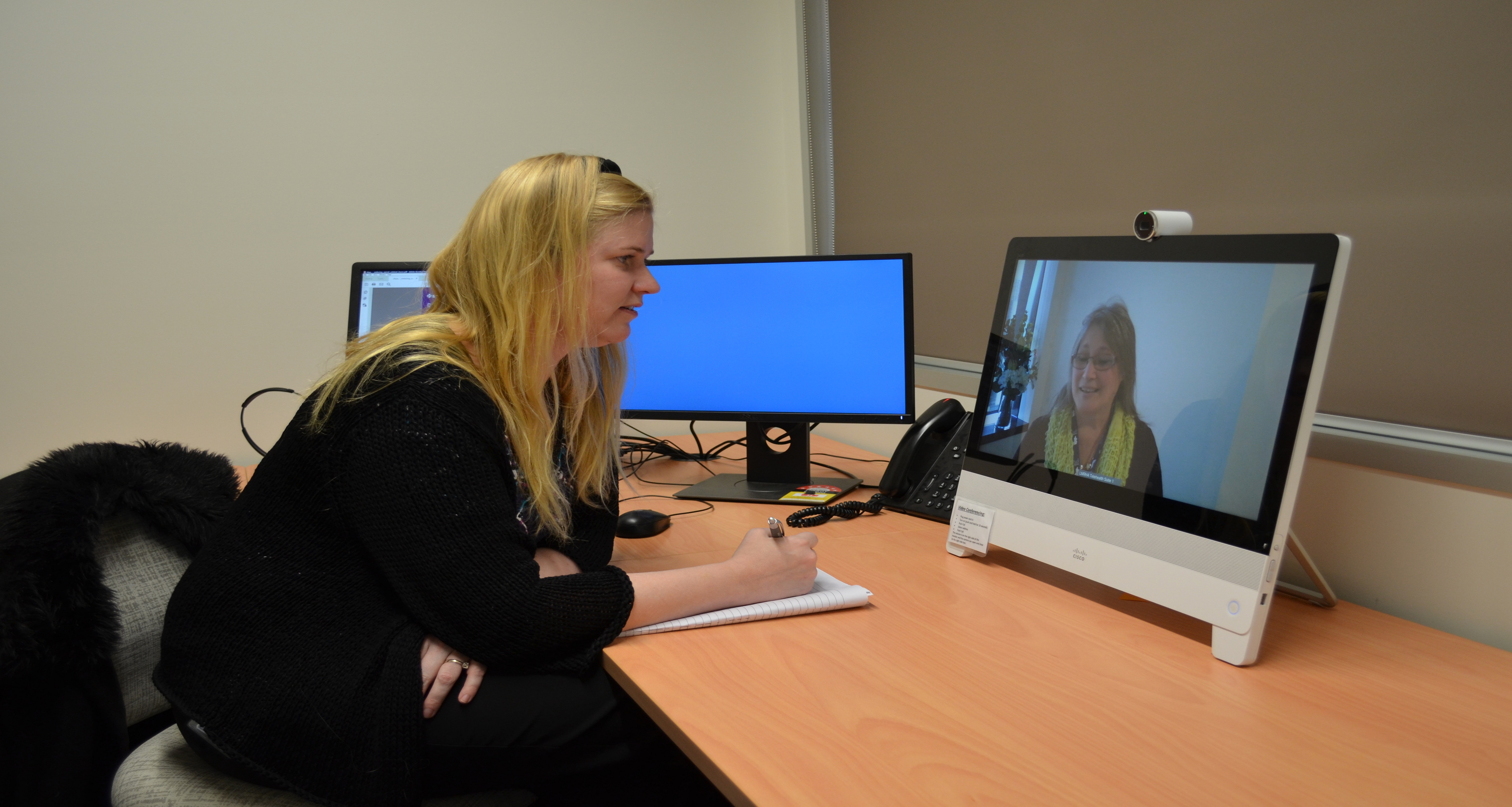 Geri-Connect telehealth appointment with Bendigo Health staff member and patient